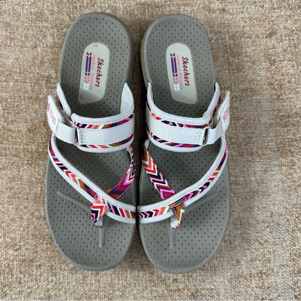 Skechers Reggae -Zig Swag Multicolored Sandals Women’s Size 10 - Picture 11 of 13